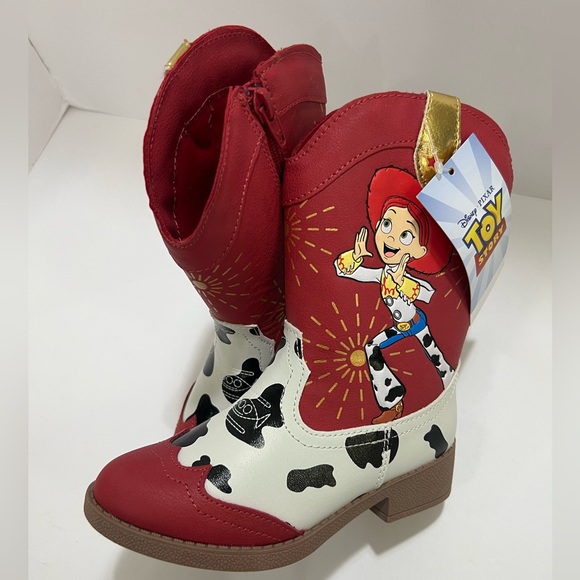 NWT⭐️JESSIE 🐄TOY STORY THEMED 🤠BOOTS 🤠Girls size 10 - Picture 2 of 6